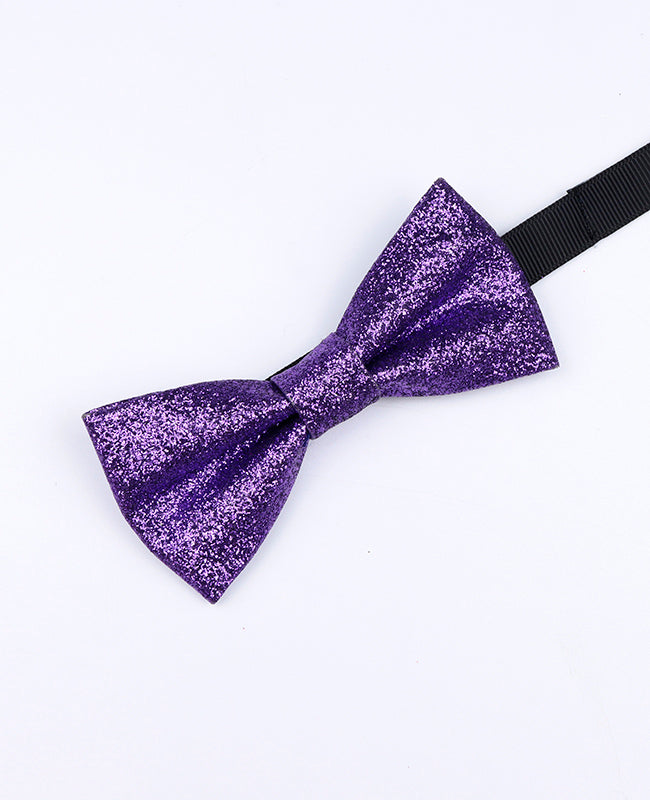 Glitzer-Fliege Violett Kinder Polyester «Olive»