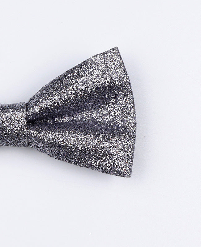 Fliege mit Silber-Glitzer Nr. 1 Kinder aus Polyester «Olive»