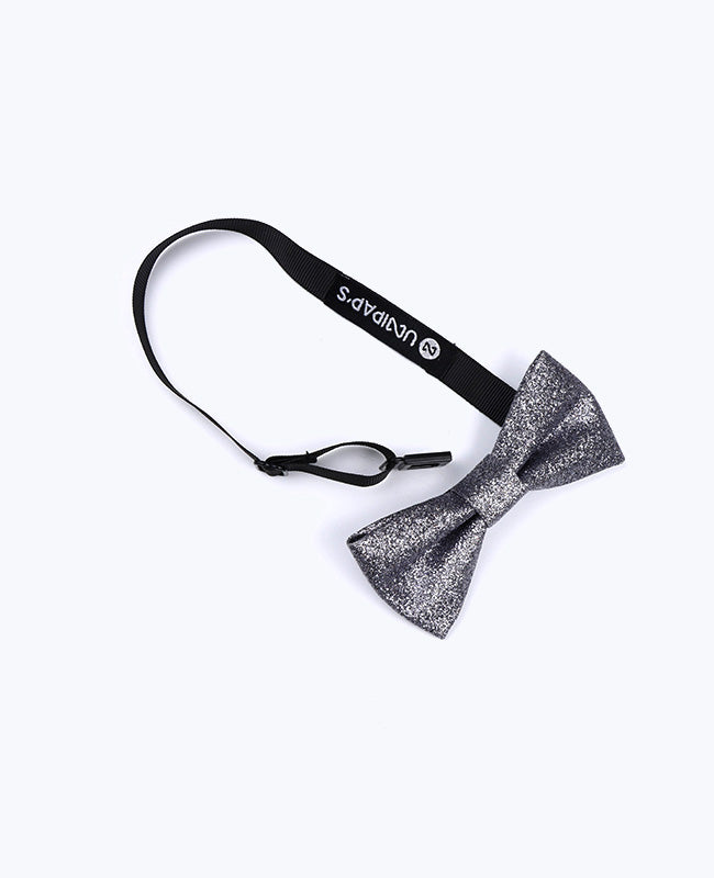 Fliege mit Silber-Glitzer Nr. 1 Kinder aus Polyester «Olive»