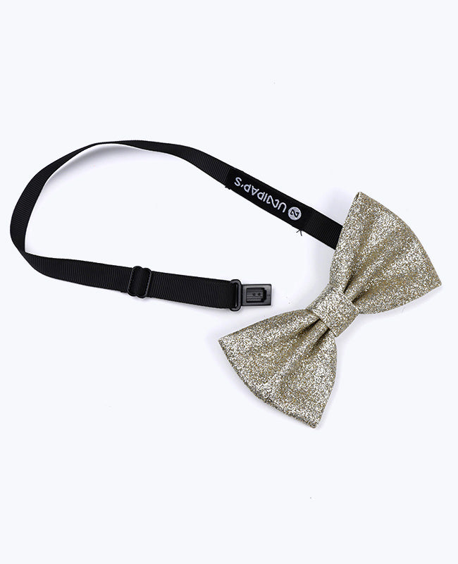 Silber Glitzer Fliege Nr. 3 Herren aus Polyester «Olive»