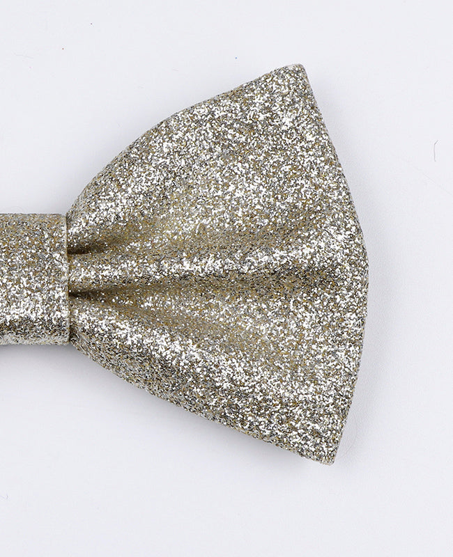 Silber Glitzer Fliege Nr. 3 Herren aus Polyester «Olive»