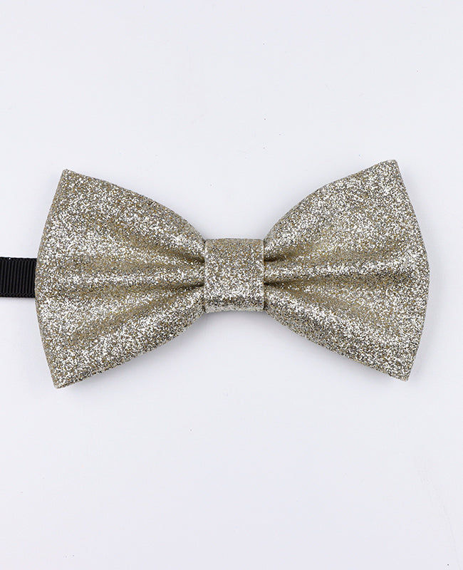 Silber Glitzer Fliege Nr. 3 Herren aus Polyester «Olive»