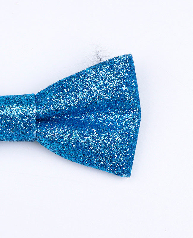 Fliege mit Pailletten Blau Nr. 2 Kinder aus Polyester «Olive»