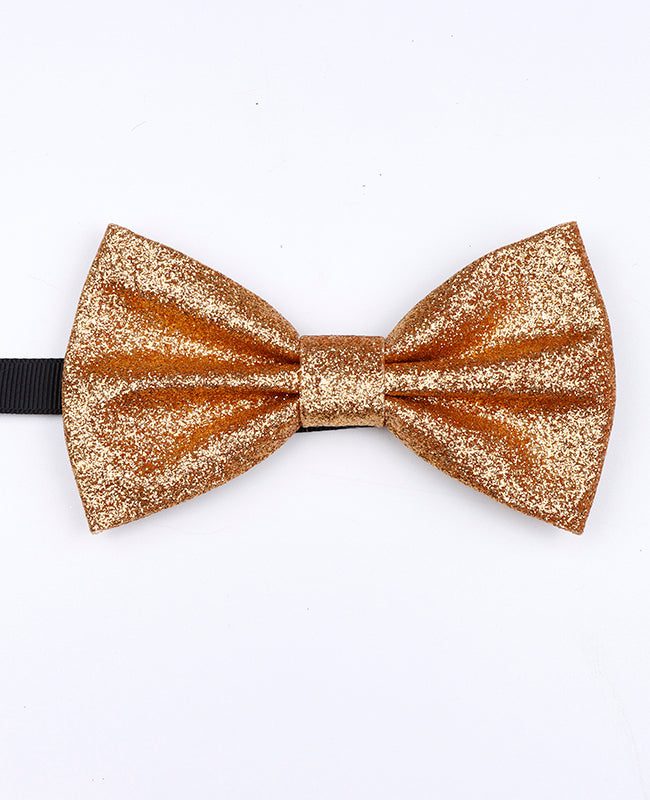 Fliege mit Pailletten Gold n°2 aus Polyester «Olive»