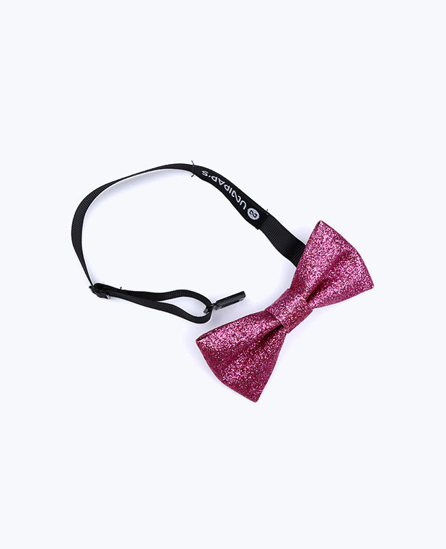 Rosa Pailletten-Fliege Nr. 1 Kinder aus Polyester «Olive»