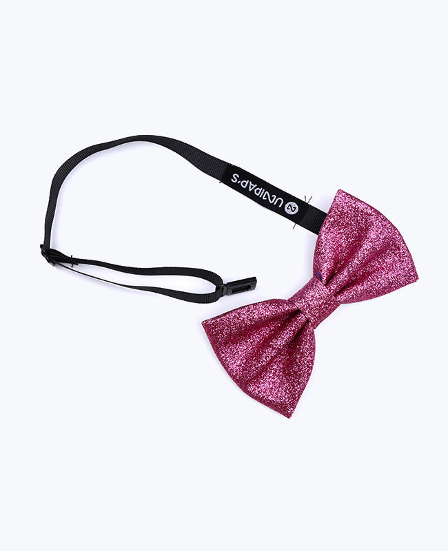 Rosa Pailletten-Fliege Nr. 1 Herren aus Polyester «Olive»