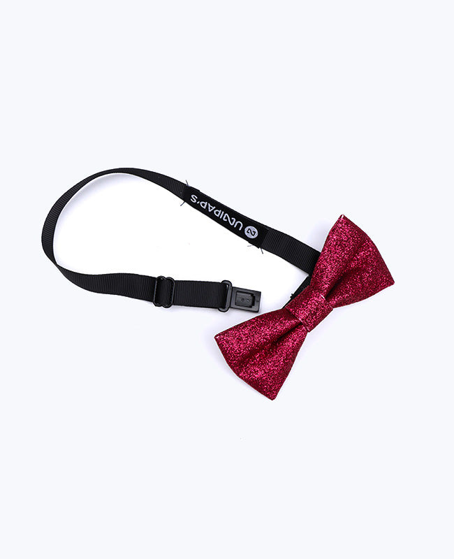 Fliege mit Pailletten Rot Nr. 1 Kinder aus Polyester «Olive»