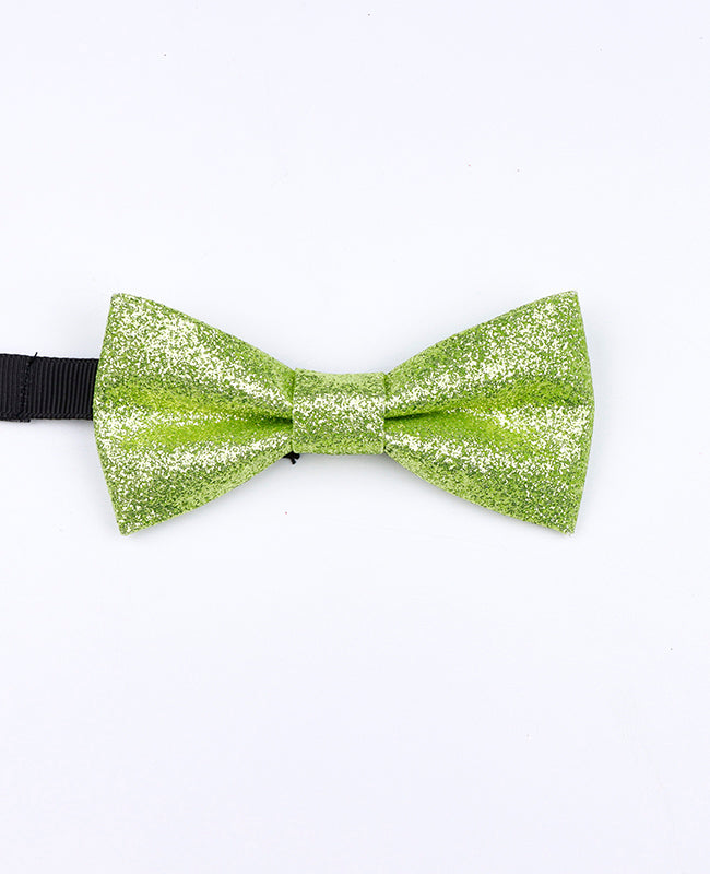Fliege mit grünen Pailletten Nr. 3 Kind aus Polyester «Olive»
