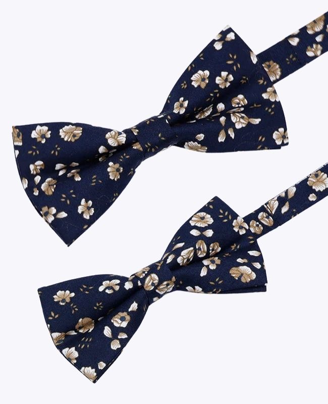 Noeuds Papillon Liberty Bleu n°13 Père & Fils en Coton «Gaspard»