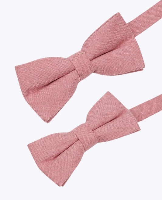 Noeuds Papillon Rose n°2 Père & Fils en Effet Velours «Simon»