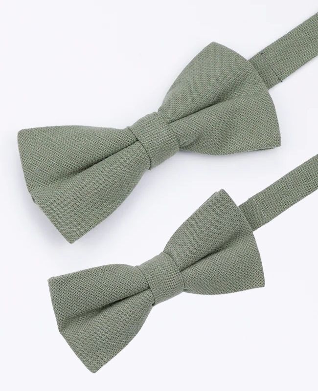 Fliegen Grün Nr. 2 Vater & Sohn aus Baumwolle «Edgard»