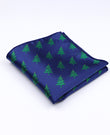 Weihnachts-Einstecktuch Blau Nr. 1 aus Polyester «Christmas»