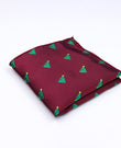 Weihnachts-Einstecktuch Rot Nr. 1 aus Polyester «Christmas»