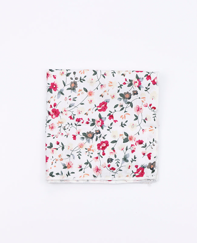 Pochette de Costume Liberty Blanc n°2 en Coton | Charles - Unipap's