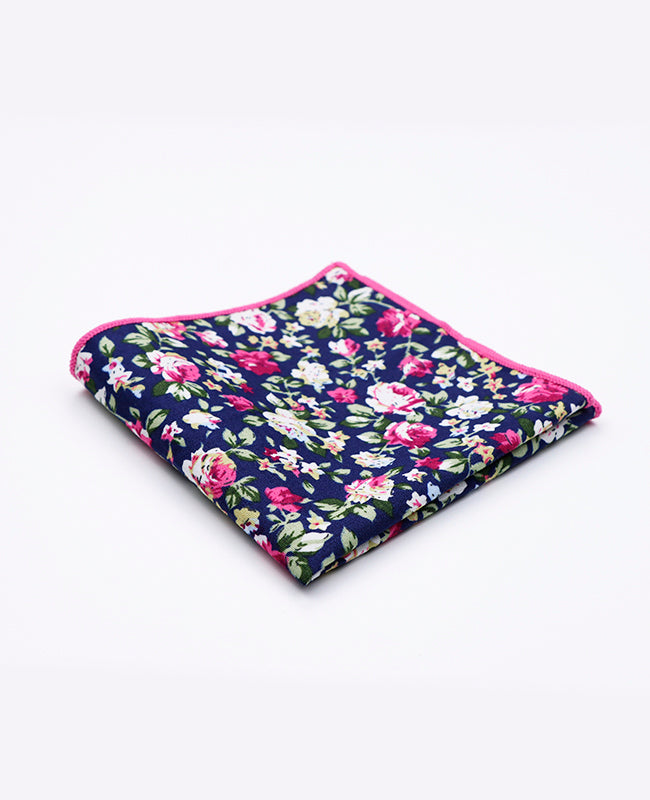Einstecktuch Liberty Blau n°1 aus Baumwolle | Charles - Unipap's