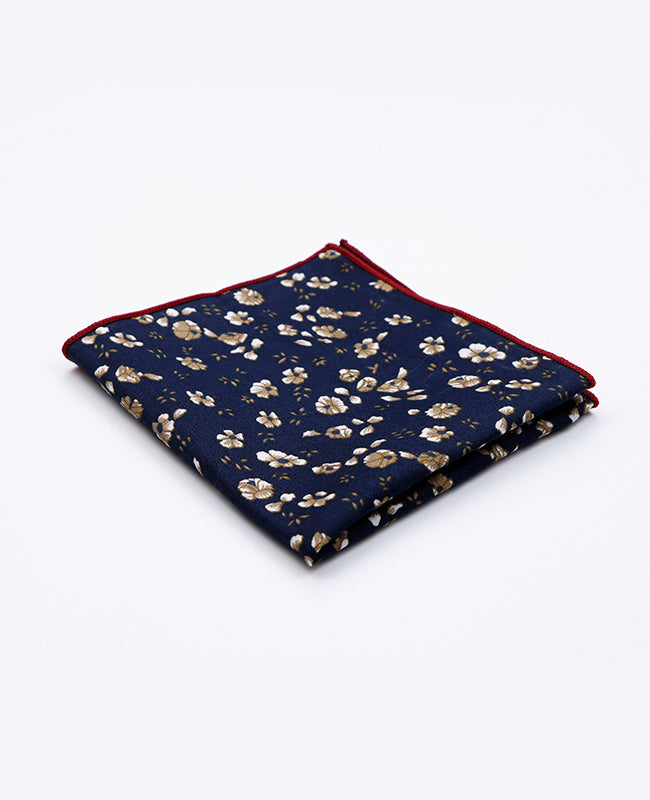 Einstecktuch Liberty Blau n°13 aus Baumwolle | Gaspard - Unipap's