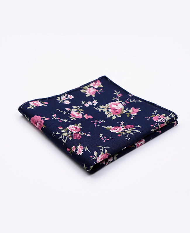 Einstecktuch Liberty Blau n°4 aus Baumwolle | Charles - Unipap's