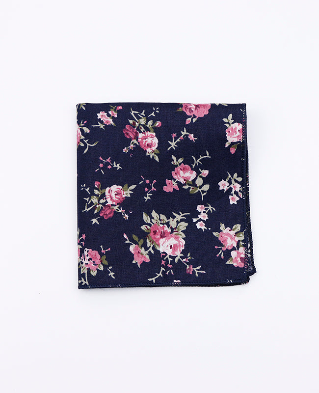 Einstecktuch Liberty Blau n°4 aus Baumwolle | Charles - Unipap's