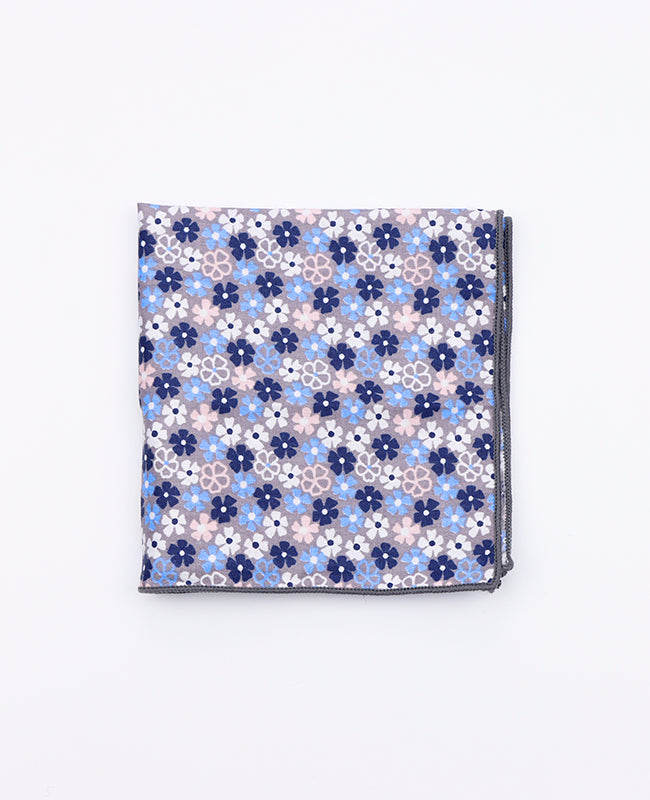 Einstecktuch Liberty Blau Nr. 5 aus Baumwolle | Gaspard - Unipap's