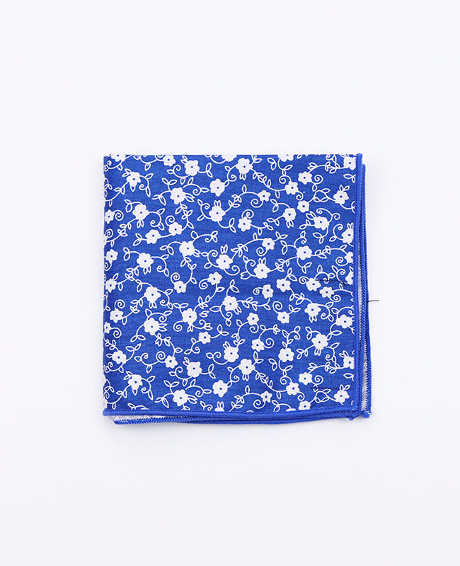 Einstecktuch Liberty Blau Nr. 6 aus Baumwolle | Gaspard - Unipap's