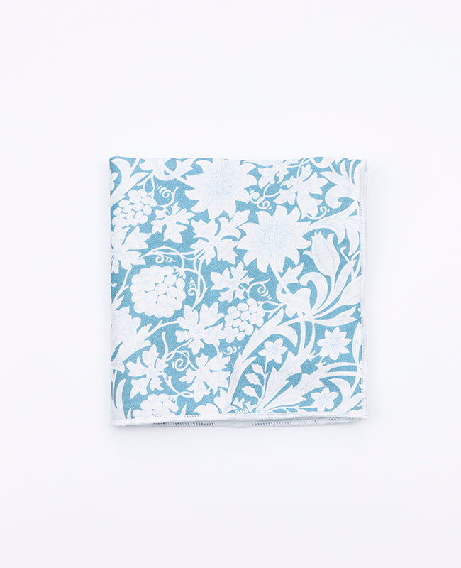Einstecktuch Liberty Blau n°9 aus Baumwolle | Gaspard - Unipap's