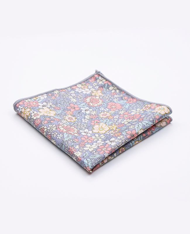 Einstecktuch Liberty Grau Nr. 2 Baumwolle Gaspard | Unipap's