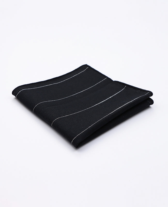 Einstecktuch Tartan Schwarz n°2 aus Baumwolle | Marcel - Unipap's