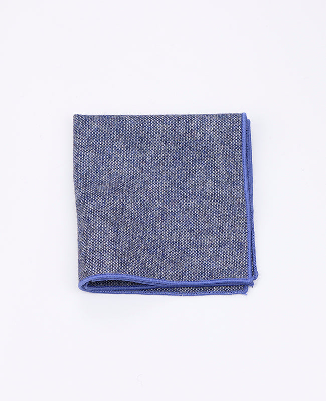 Einstecktuch Blau n°3 aus Wolle | Claude - Unipap's