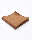 Einstecktuch Braun aus Wolle Claude 