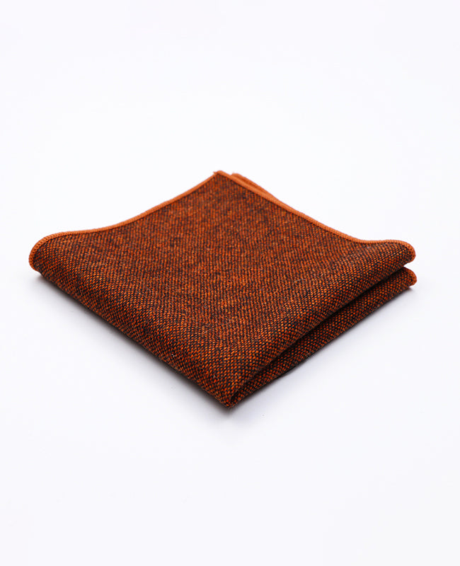 Einstecktuch Orange aus Wolle | Claude - Unipap's