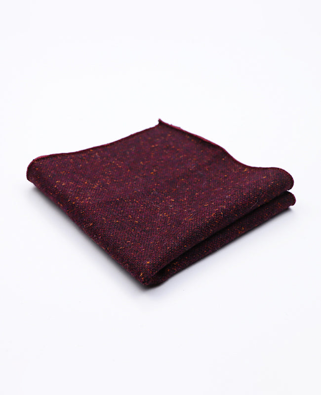 Einstecktuch Rot n°2 aus Wolle | Claude - Unipap's