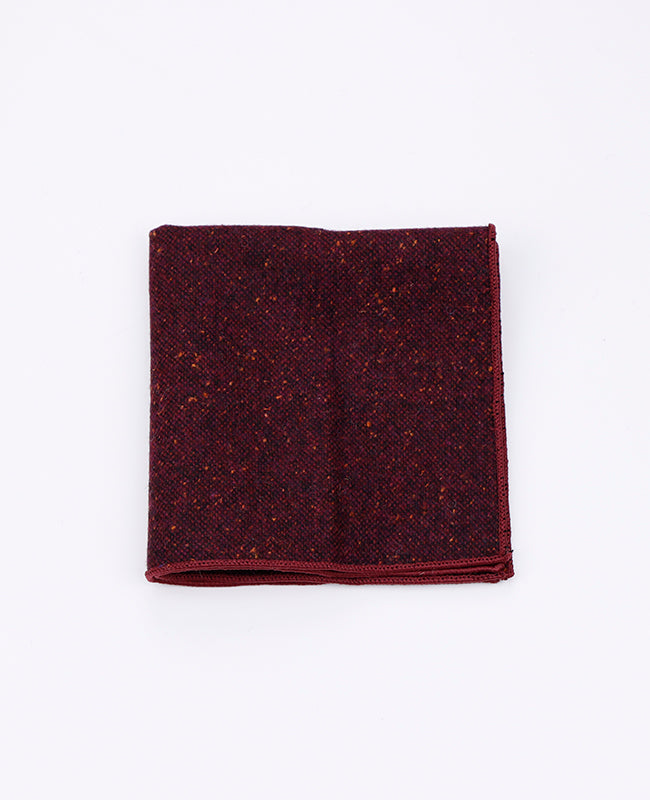 Einstecktuch Rot n°2 aus Wolle | Claude - Unipap's