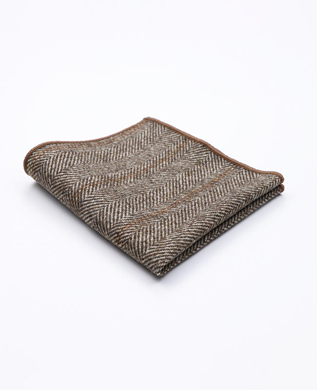 Einstecktuch Tartan Grau Nr. 3 Wolle | Norbert - Unipap's