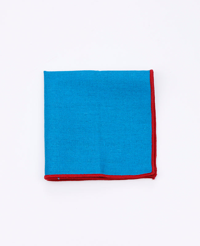 Einstecktuch Blau n°3 Leinen | Basile - Unipap's