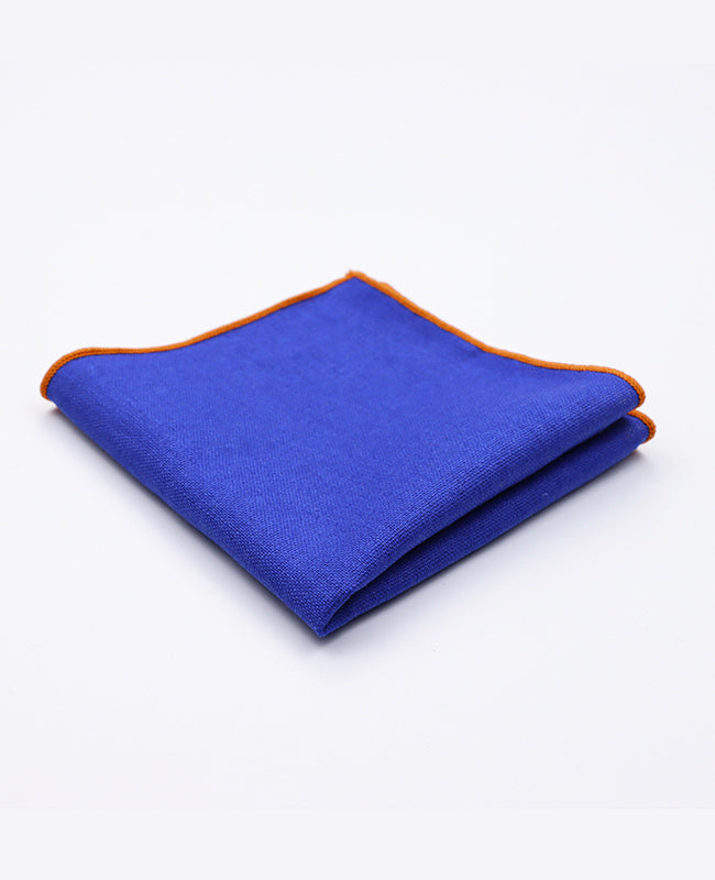 Einstecktuch Blau n°4 Leinen | Basile - Unipap's