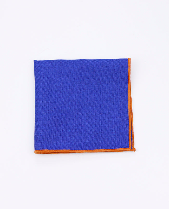 Einstecktuch Blau n°4 Leinen | Basile - Unipap's