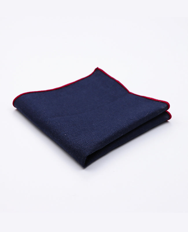 Einstecktuch Blau n°5 Leinen | Basile - Unipap's