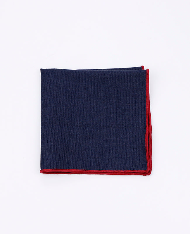 Einstecktuch Blau n°5 Leinen | Basile - Unipap's