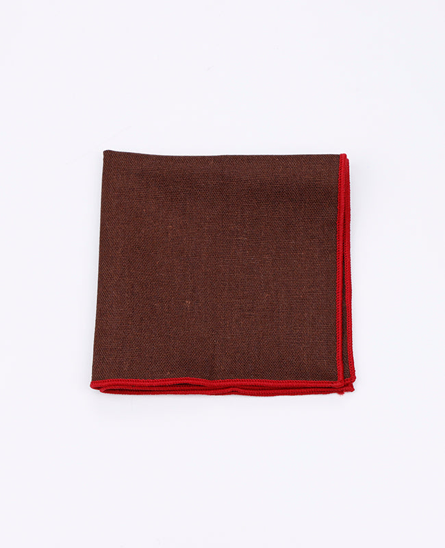 Pochette de Costume Marron n°2 en Lin | Basile - Unipap's