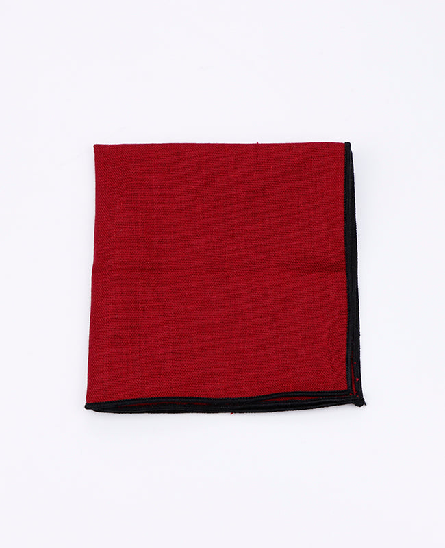 Einstecktuch Rot n°2 aus Leinen | Basile - Unipap's