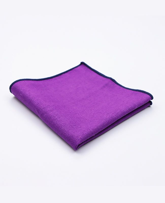 Einstecktuch Violett Nr. 2 aus Leinen | Basile - Unipap's