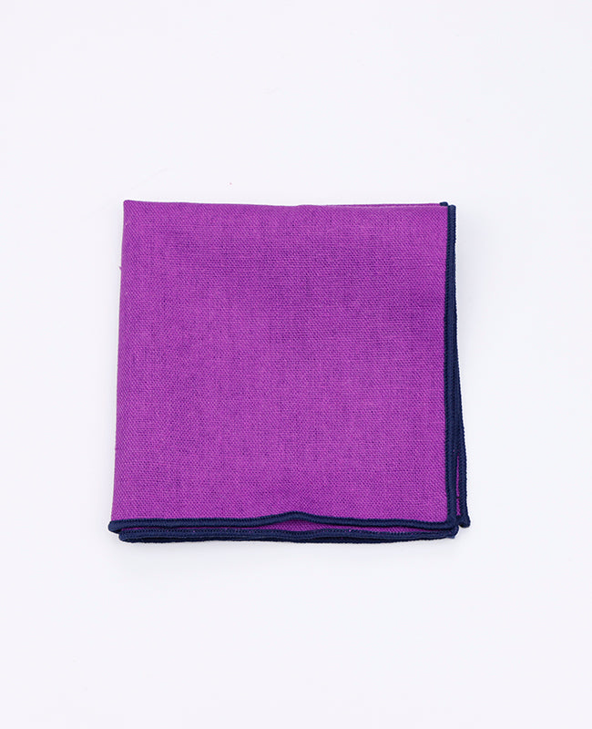 Einstecktuch Violett Nr. 2 aus Leinen | Basile - Unipap's