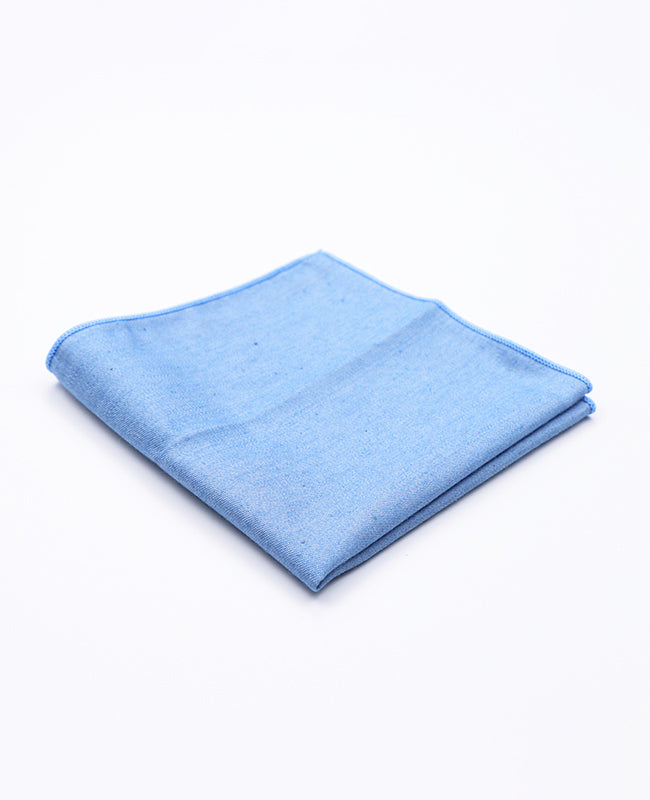 Blaues Einstecktuch Nr. 6 aus Baumwolle | Edgard - Unipap's