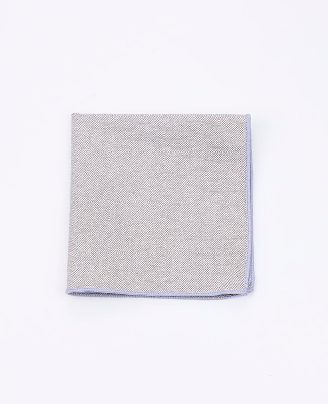 Einstecktuch Grau n°2 aus Baumwolle 