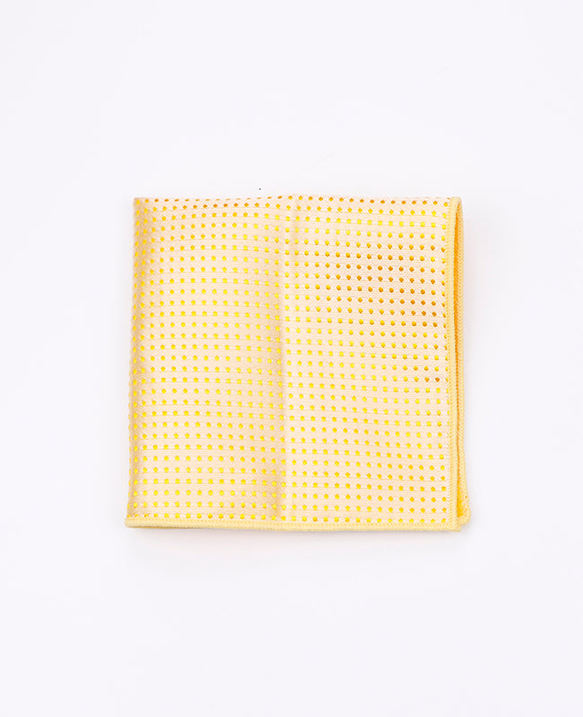 Einstecktuch Gelb Nr. 2 mit Punkten aus Polyester «Louis»