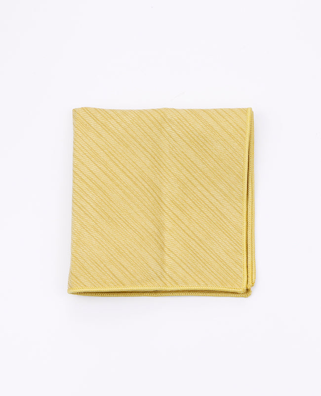 Gelbes Einstecktuch Nr. 1 aus Polyester | Augustin - Unipap's