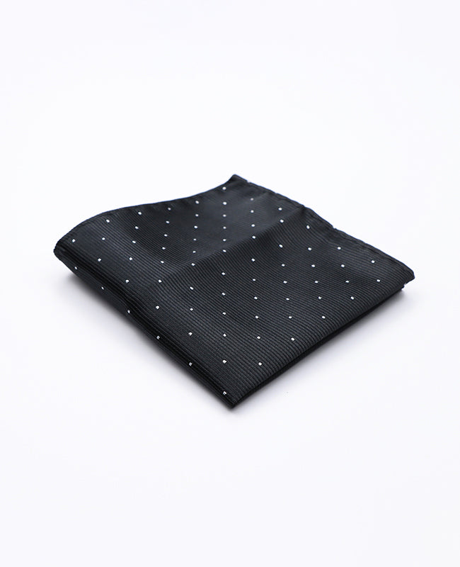 Einstecktuch Schwarz aus Polyester | Georges - Unipap's
