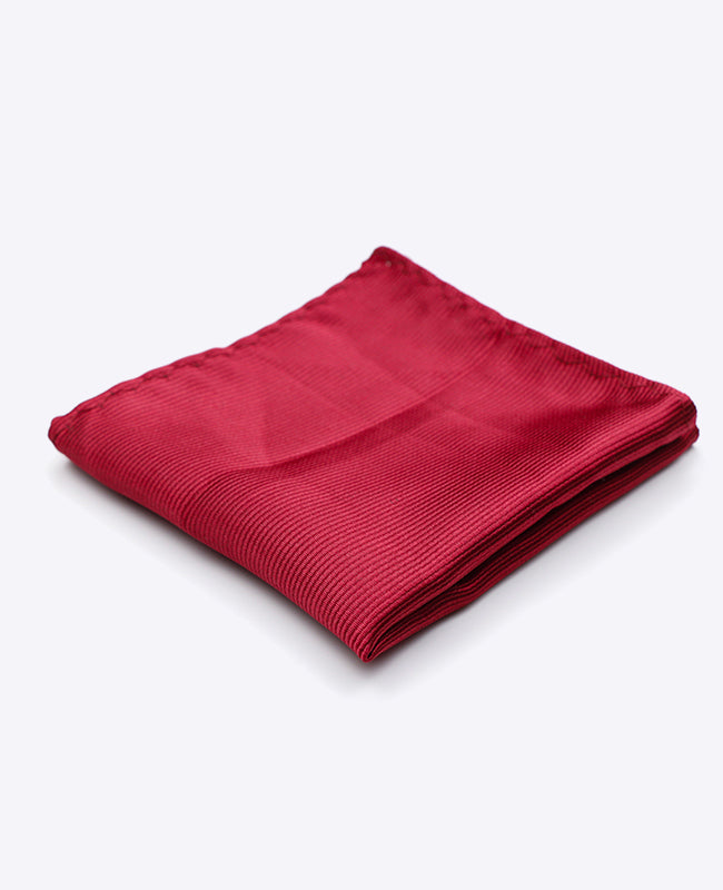 Rotes Einstecktuch Nr. 1 aus Polyester | Lucien - Unipap's