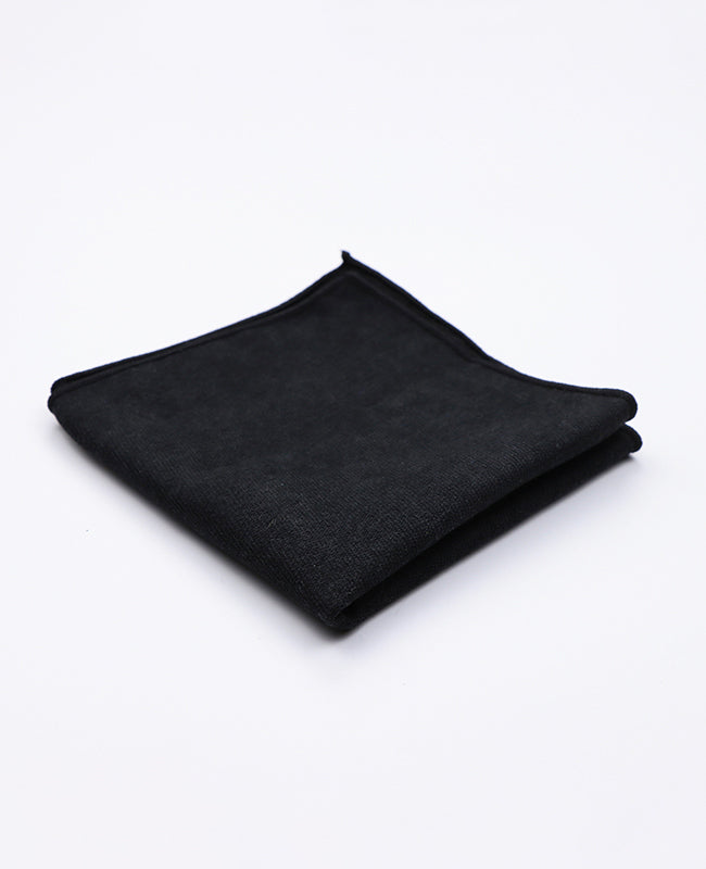 Pochette de Costume Noir en Effet Velours | Simon - Unipap's