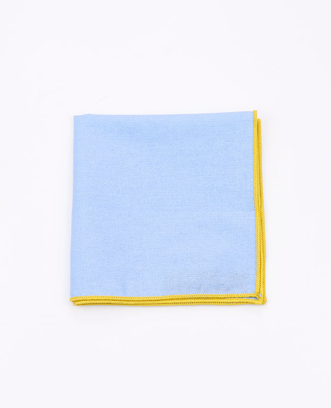 Einstecktuch Blau n°8 aus Baumwolle «Edgard»